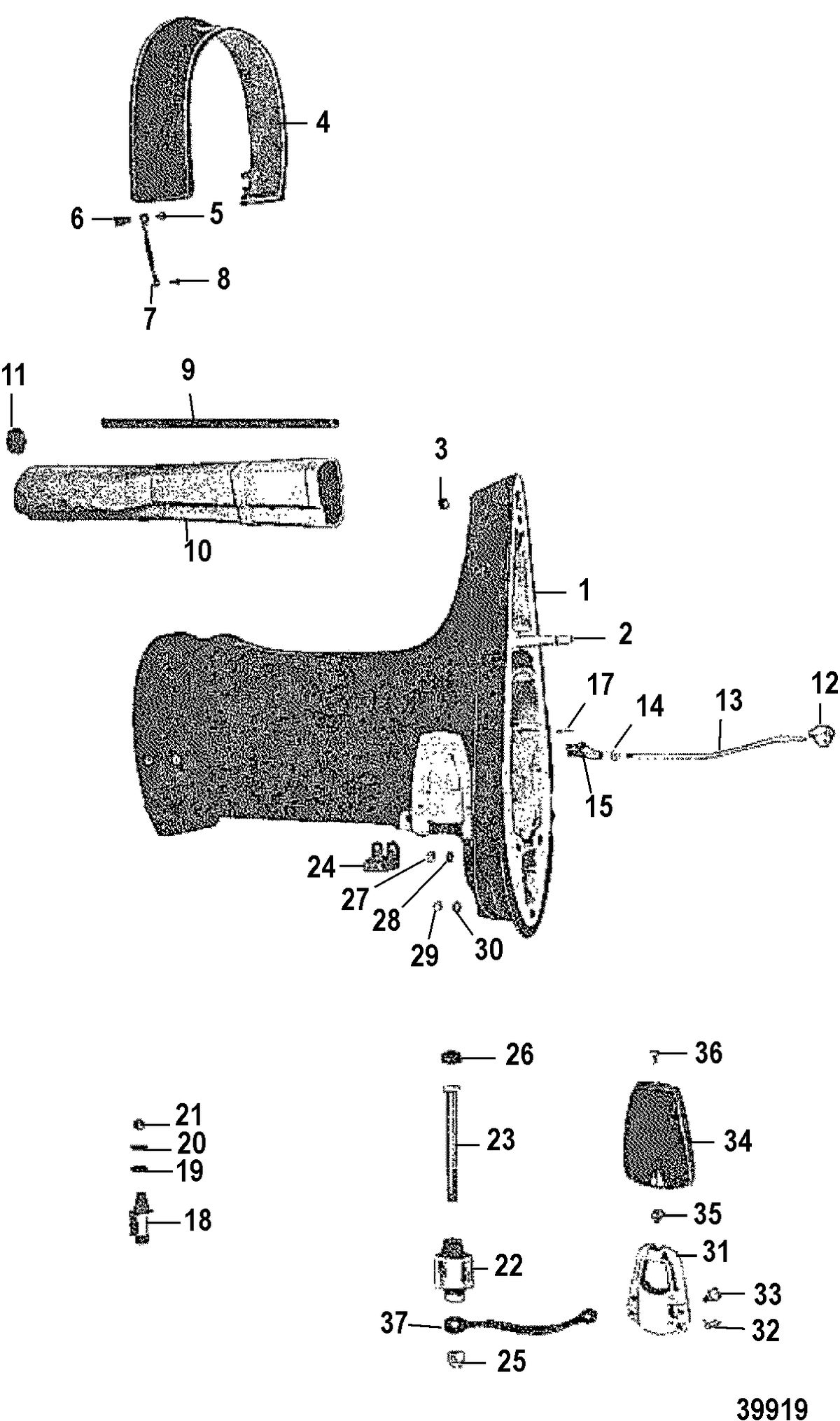 MERCURY MERC 80 DRIVESHAFT HOUSING ASSEMBLY