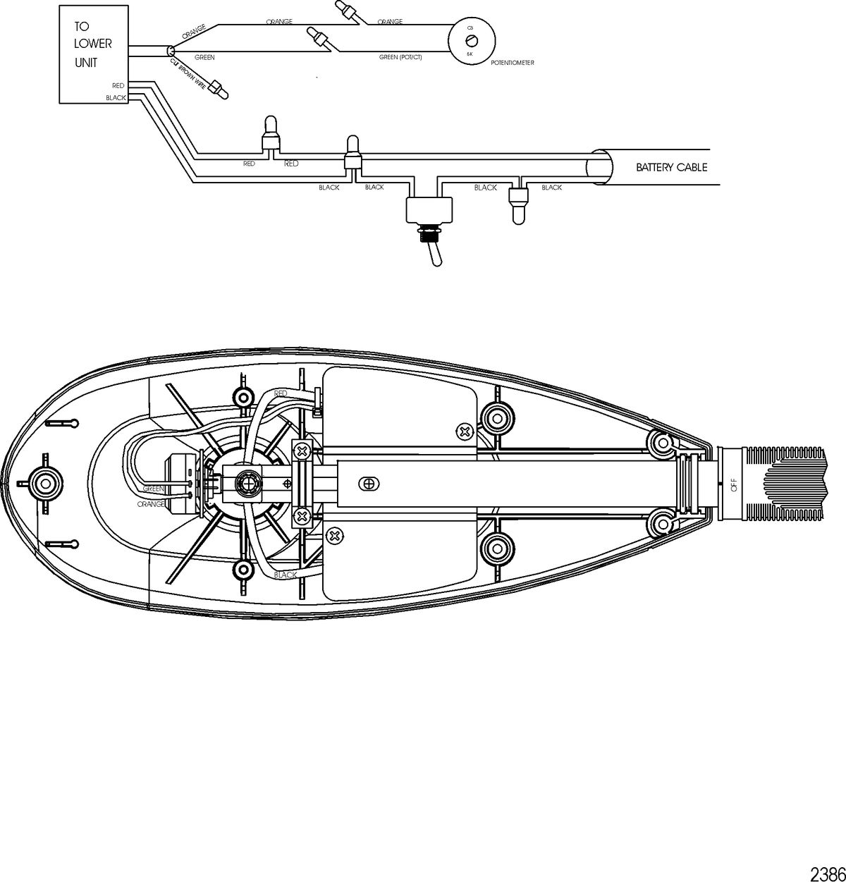 TROLLING MOTOR MOTORGUIDE SALT WATER SERIES Wire Diagram(Model SW82HTD)
