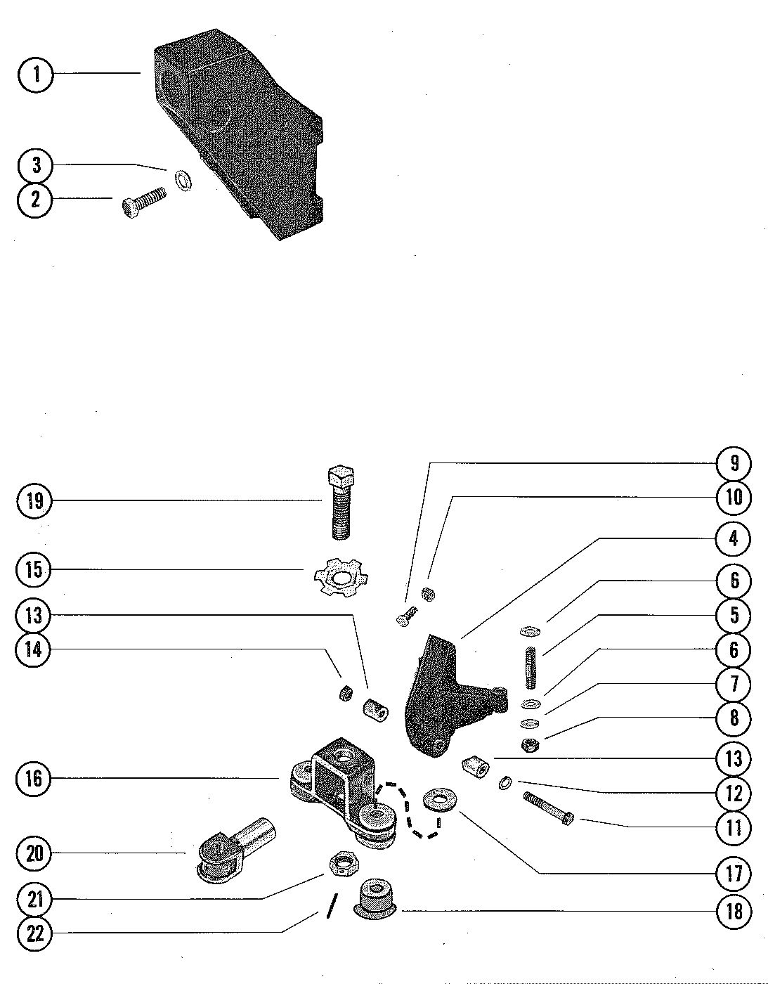 MERCRUISER 215 ENGINE TRANSMISSION AND ENGINE MOUNTING