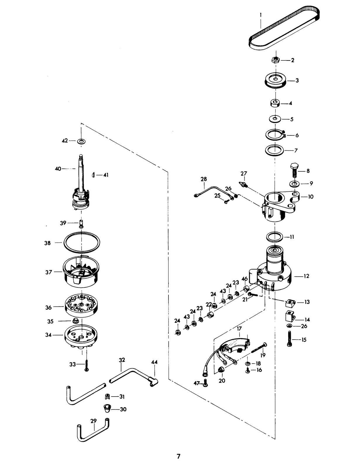 CHRYSLER 115 H.P. TWIN DISTRIBUTOR