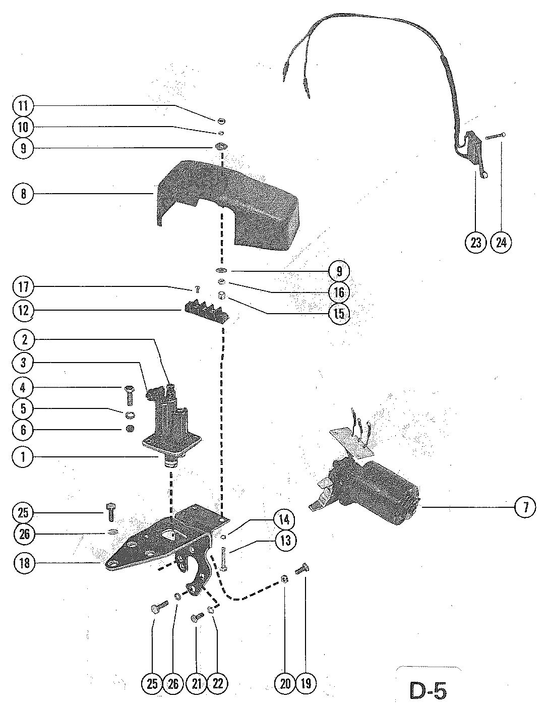 MERCRUISER 228 ENGINE (G.M.) REVERSE LOCK VALVE AND SHIFT ACTUATOR (MCM 228 TR)