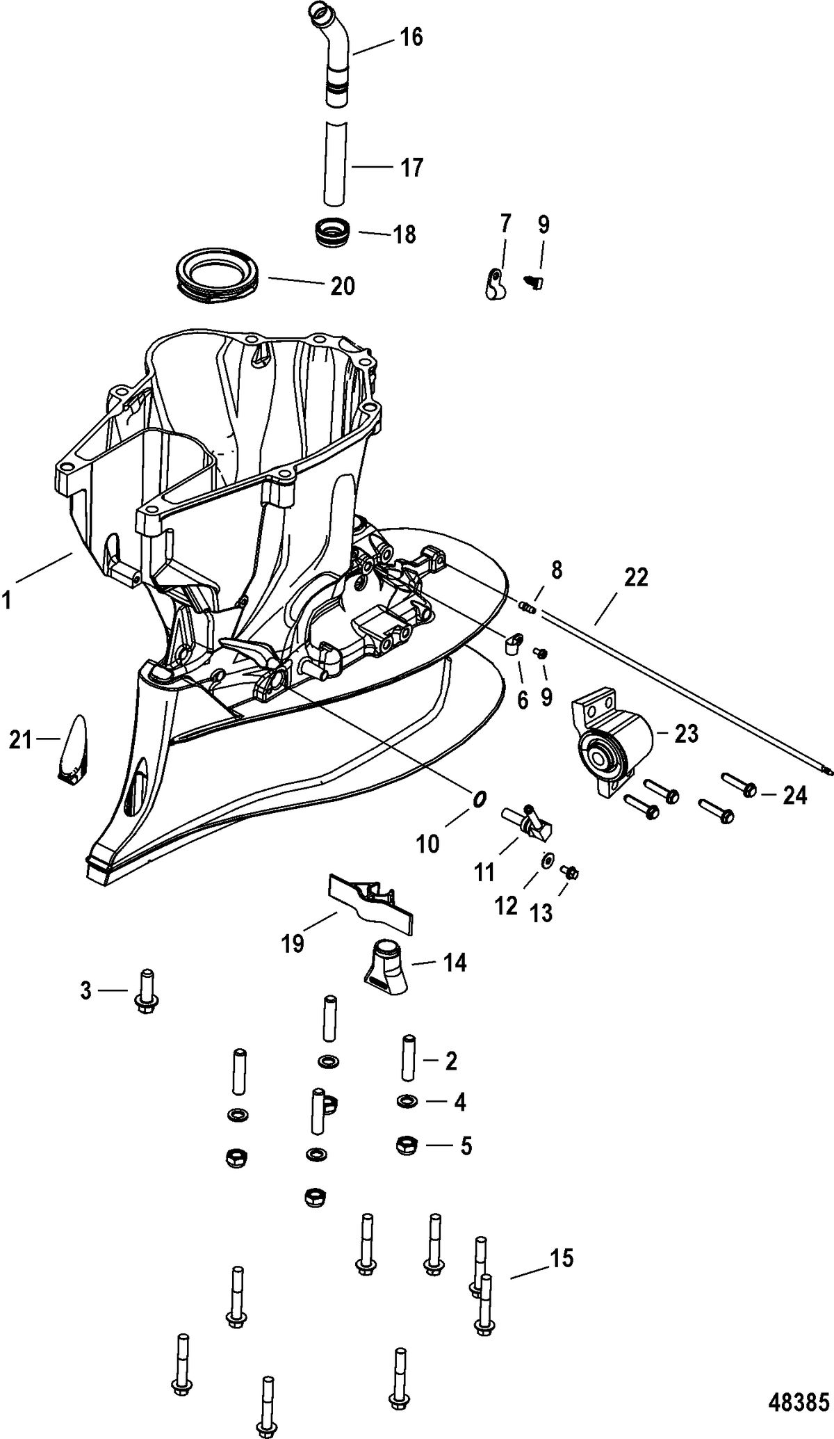 MERCURY/MARINER 150 4-STROKE Driveshaft Housing