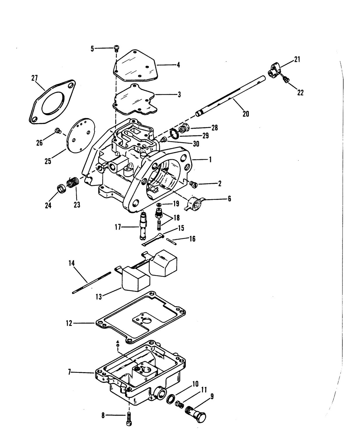 MERCURY/MARINER 250/275 HP CARBURETOR ASSEMBLY