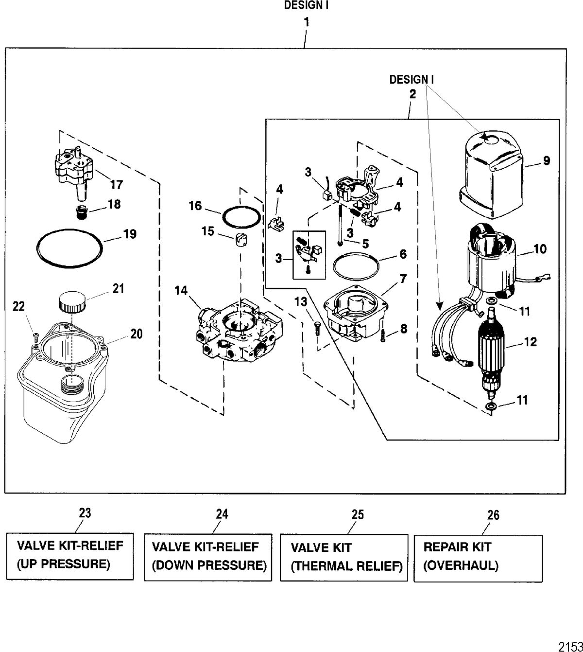 RACE STERNDRIVE 500 EFI Pump/Motor Assembly(Design I - 14336A20)