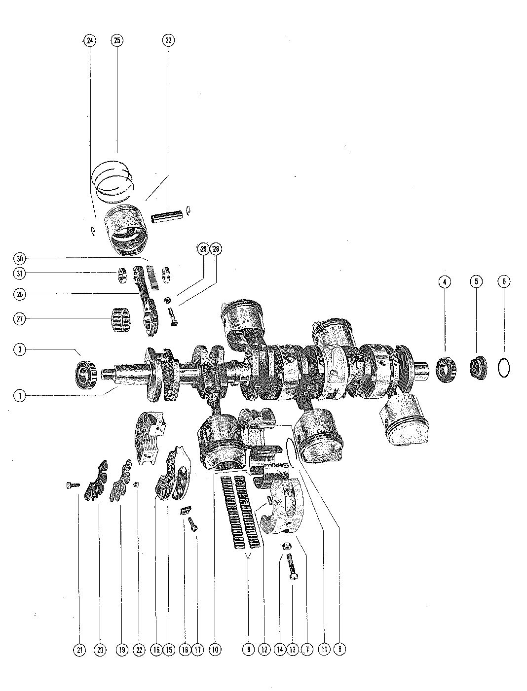 MARINER 140 HORSEPOWER .015 OVERSIZE PISTONS AND RINGS