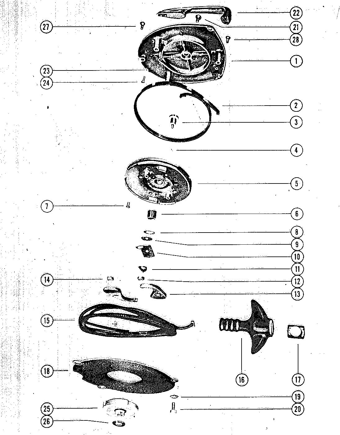 MARK KE7, KF7, KG7, KG4 STARTER ASSEMBLY