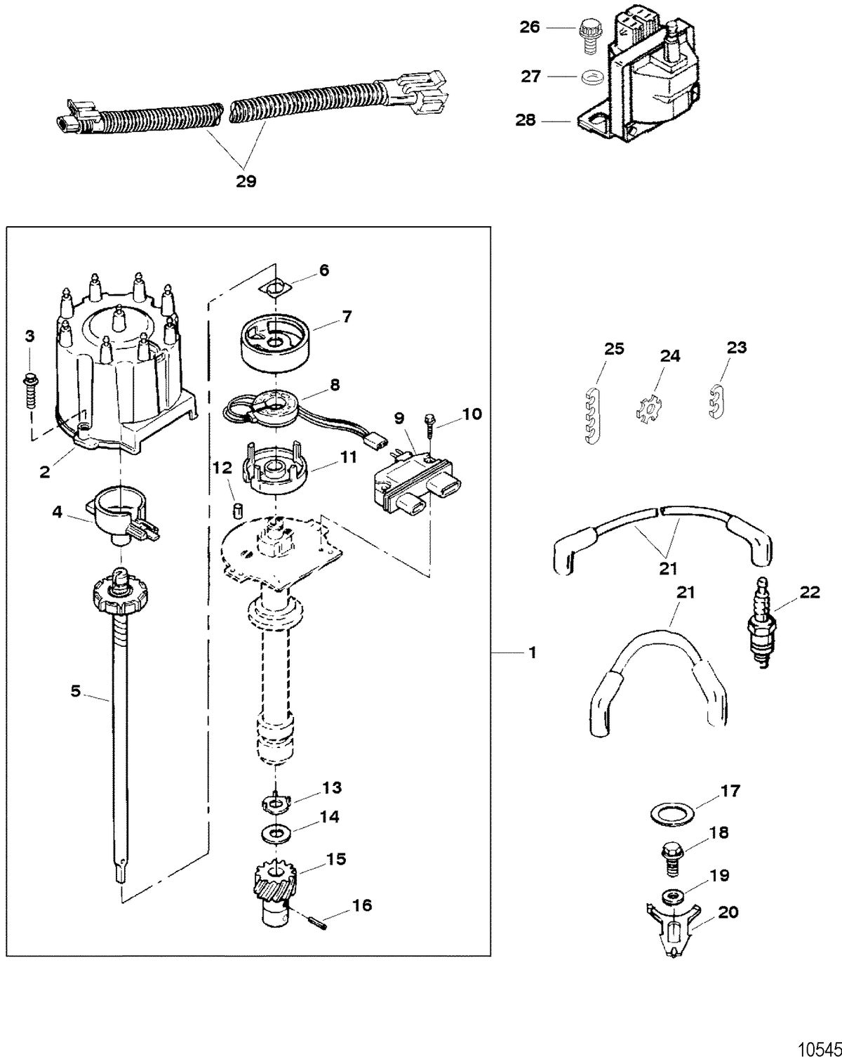 RACE STERNDRIVE 575 SCI Distributor And Ignition Components