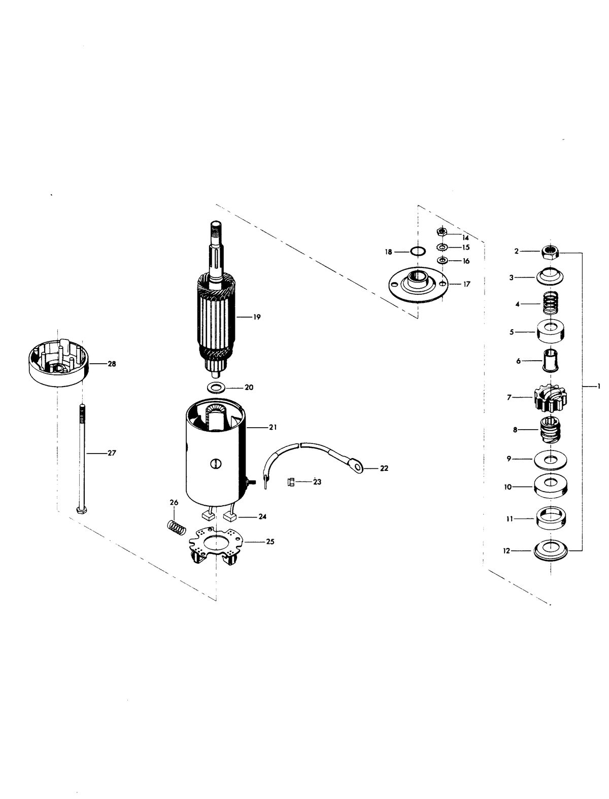 CHRYSLER 50 H.P. ELECTRIC STARTER