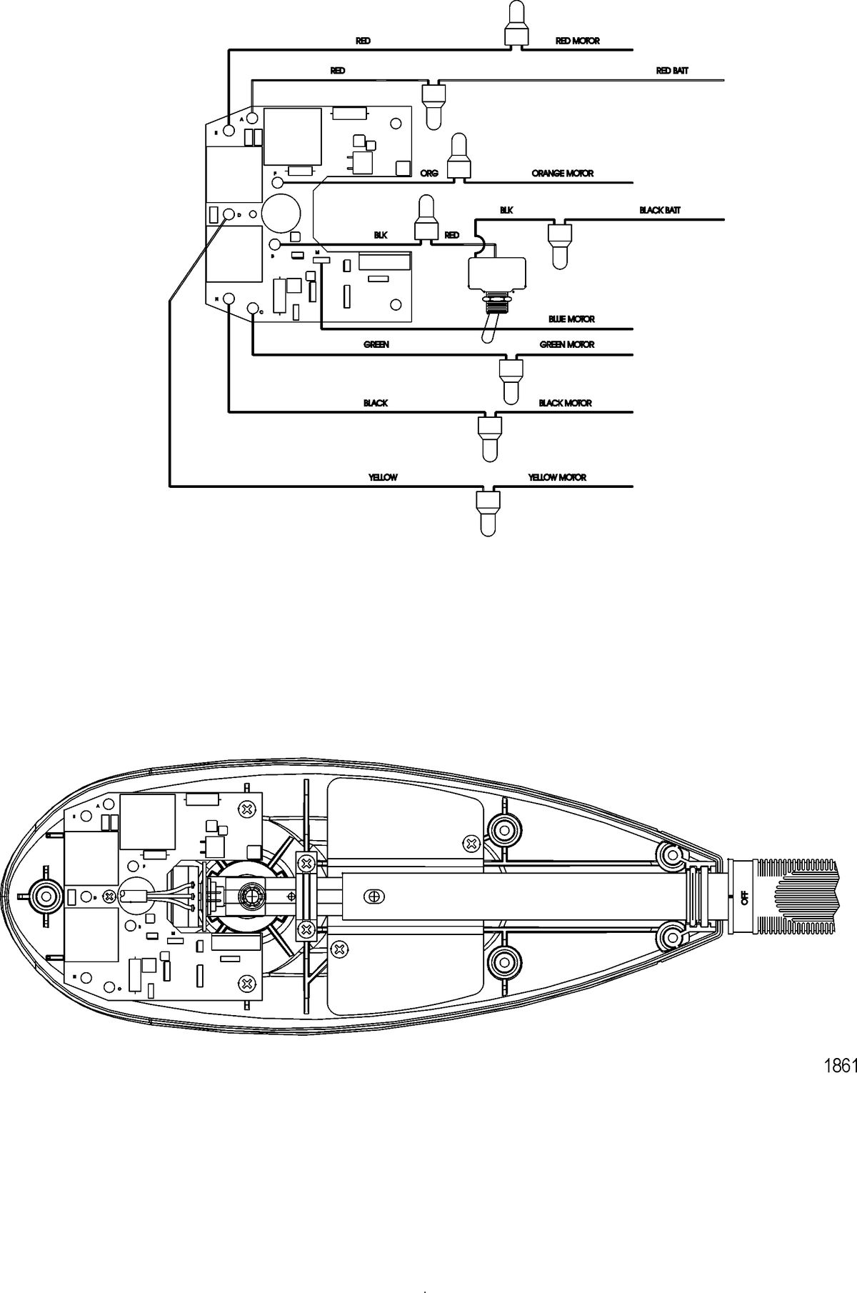 TROLLING MOTOR MOTORGUIDE SALT WATER SERIES Wire Diagram(Model SW54HTV)