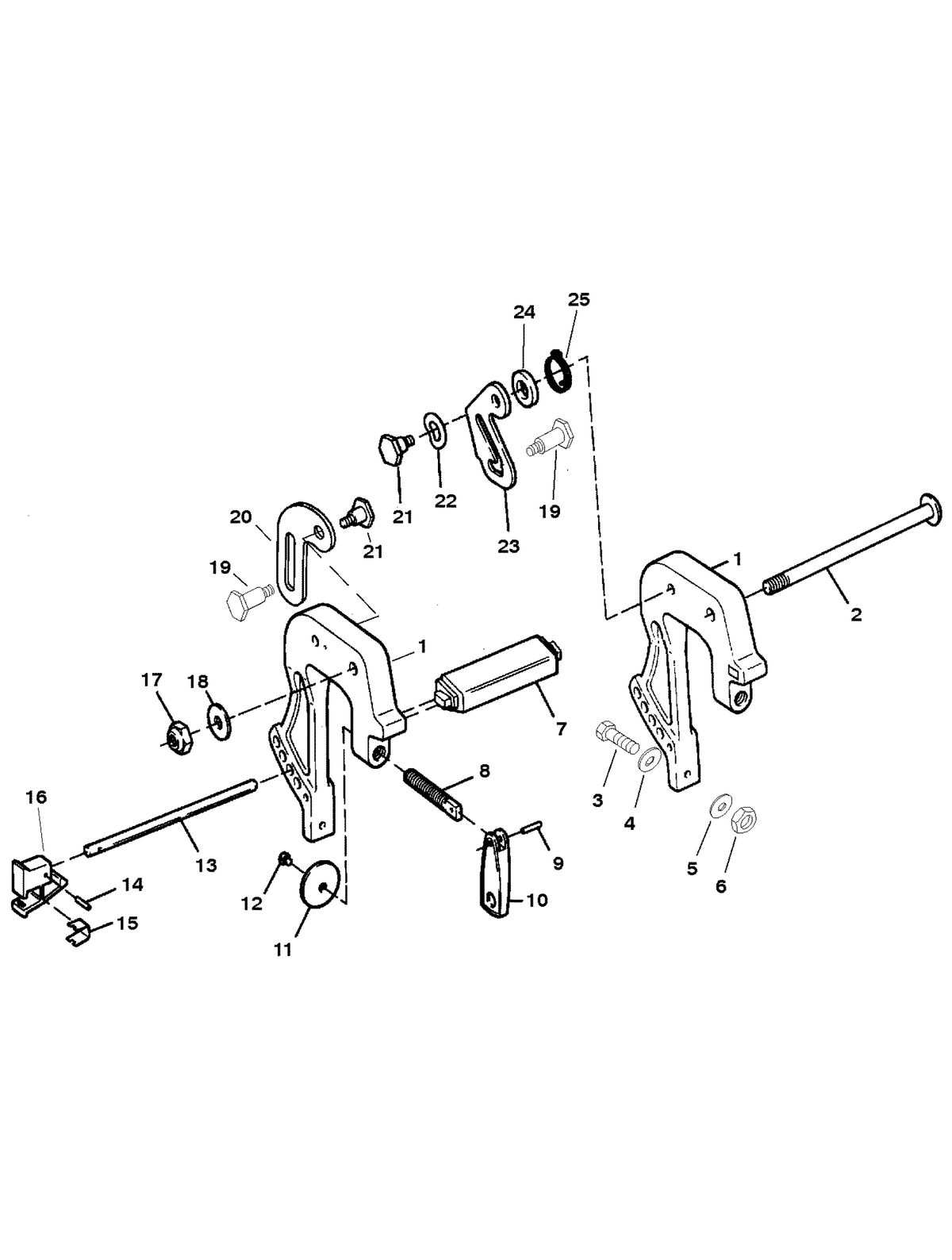 FORCE FORCE 25 H.P. CLAMP BRACKETS