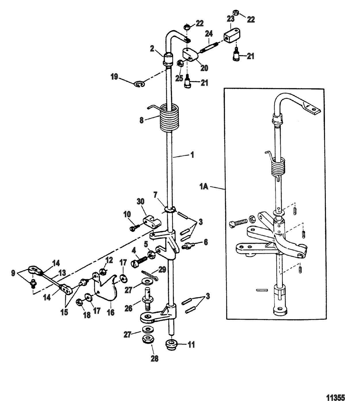 SPORTJET SPORT JET 90 Towershaft And Throttle Linkage