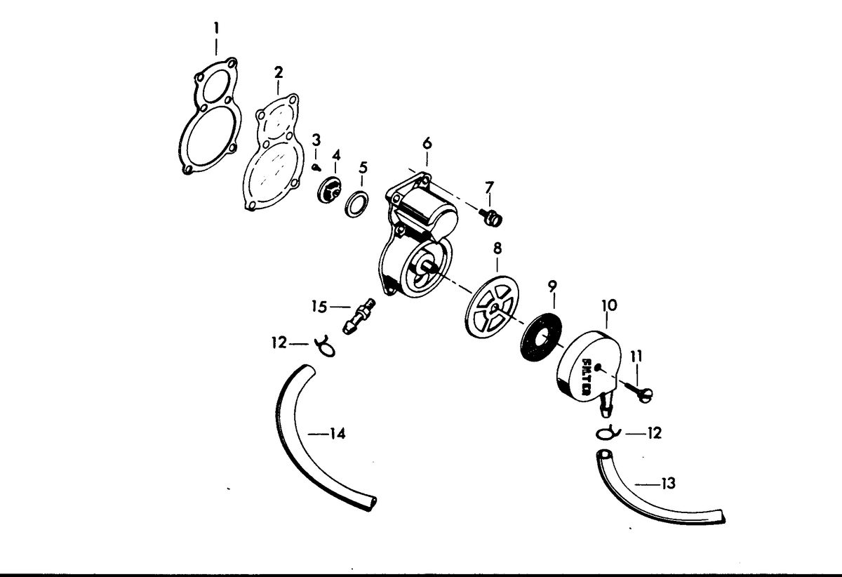 CHRYSLER 25 H.P. FUEL PUMP