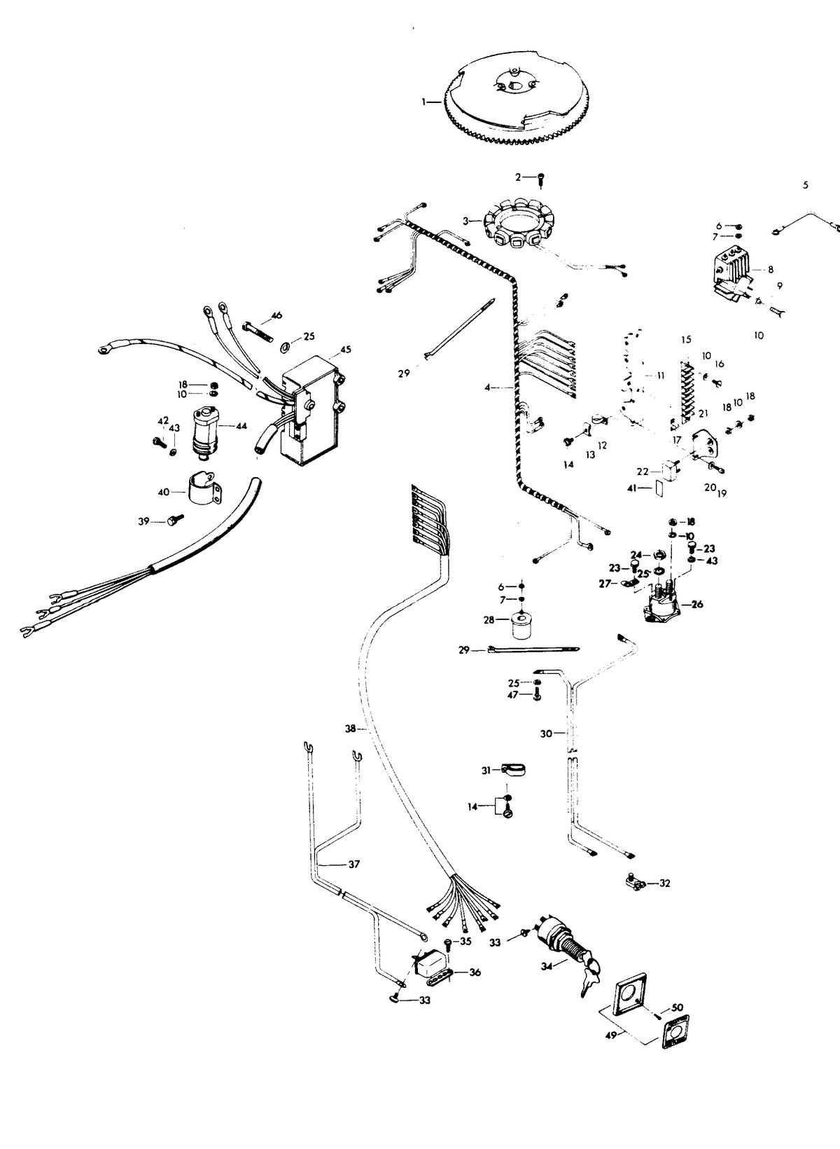CHRYSLER 75 AND 90 H.P. ELECTRICAL COMPONENTS