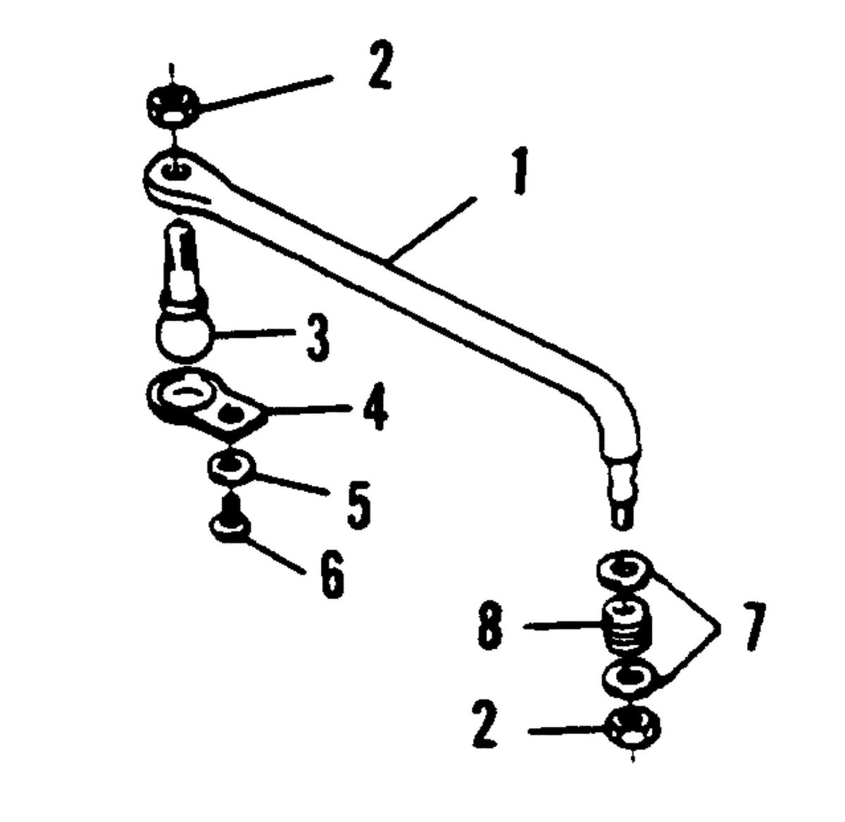FORCE 150 H.P. STEERING LINK KIT