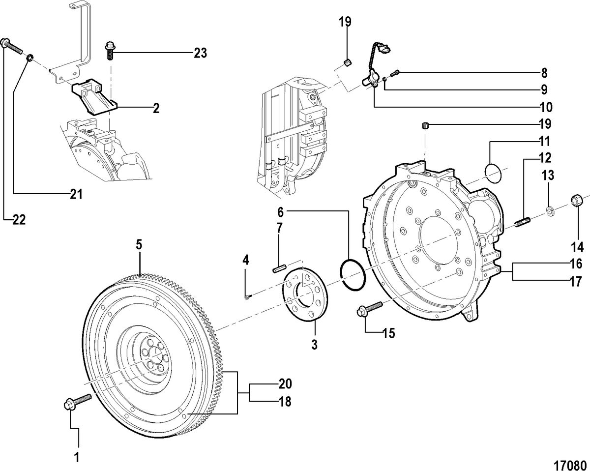 MERCRUISER CUMMINS/MERCRUISER 4.2 UNIFICATION Flywheel Housing