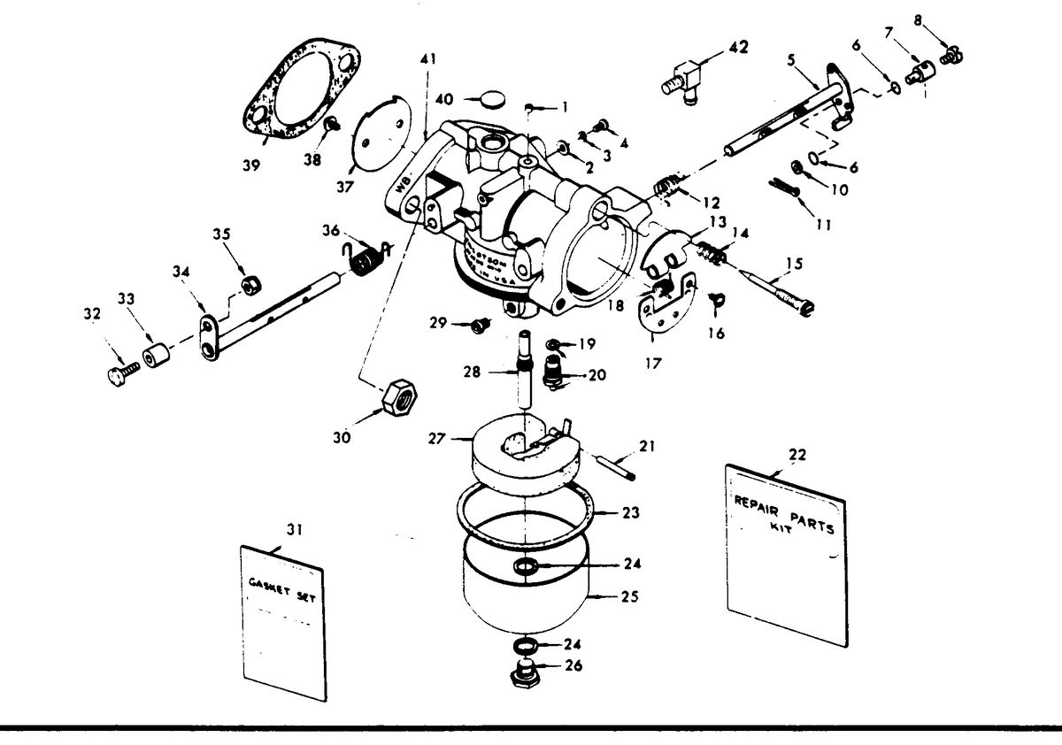 CHRYSLER 35/45 H.P. CARBURETOR