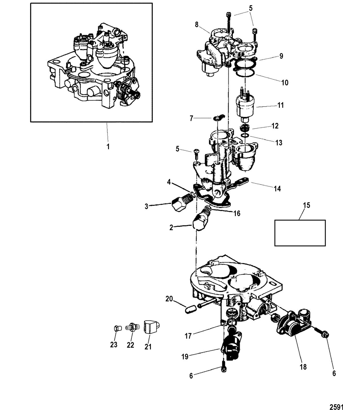 RACE STERNDRIVE 575 SCI Intake Throttle Body Components