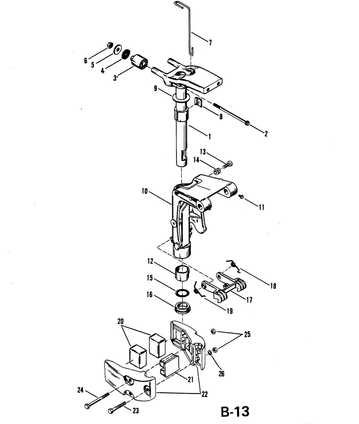MERCURY MERCURY 18/25 SWIVEL BRACKET ASSEMBLY