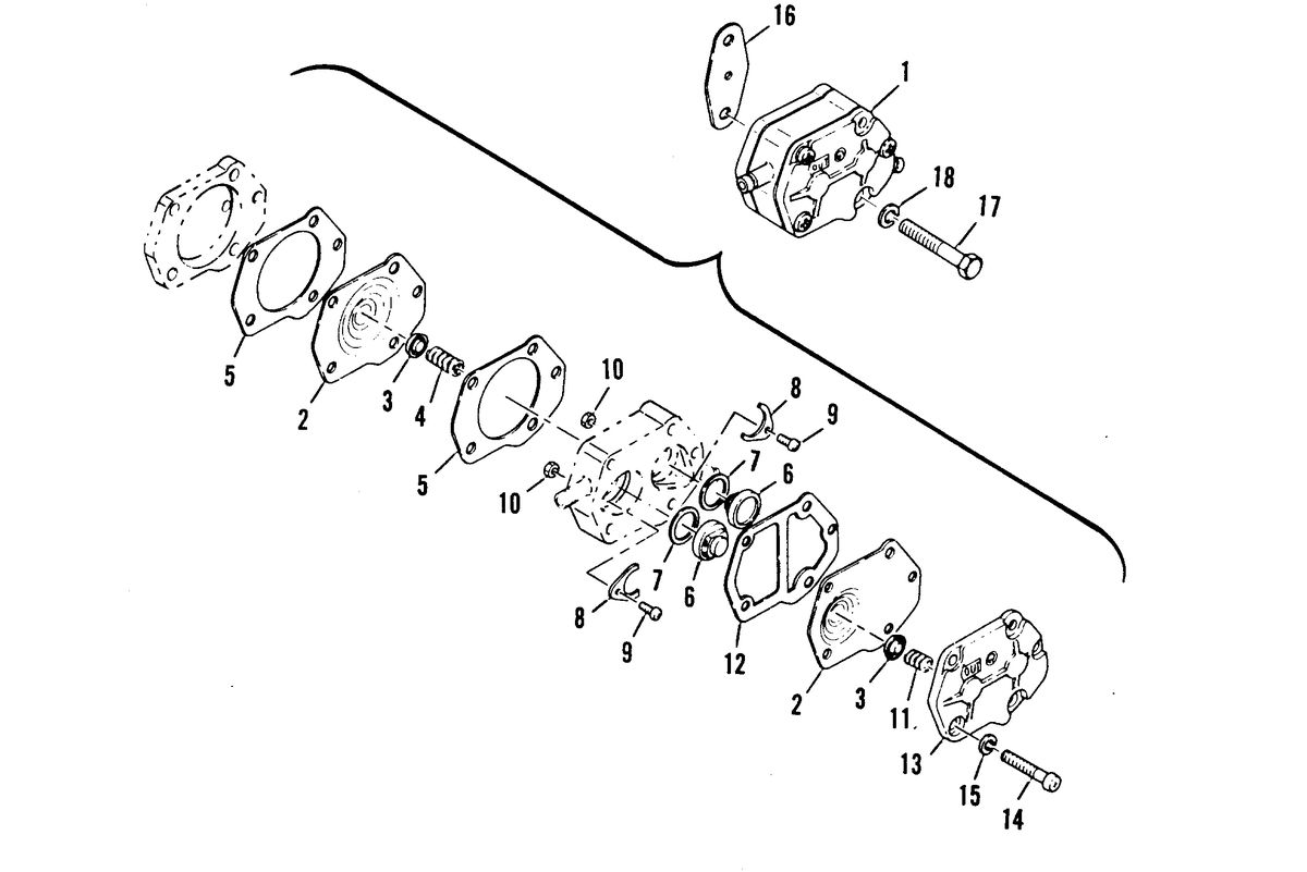 MARINER 55 H.P. W/MARATHON FUEL PUMP SERIAL #M-271658 ML-583880 AND BELOW