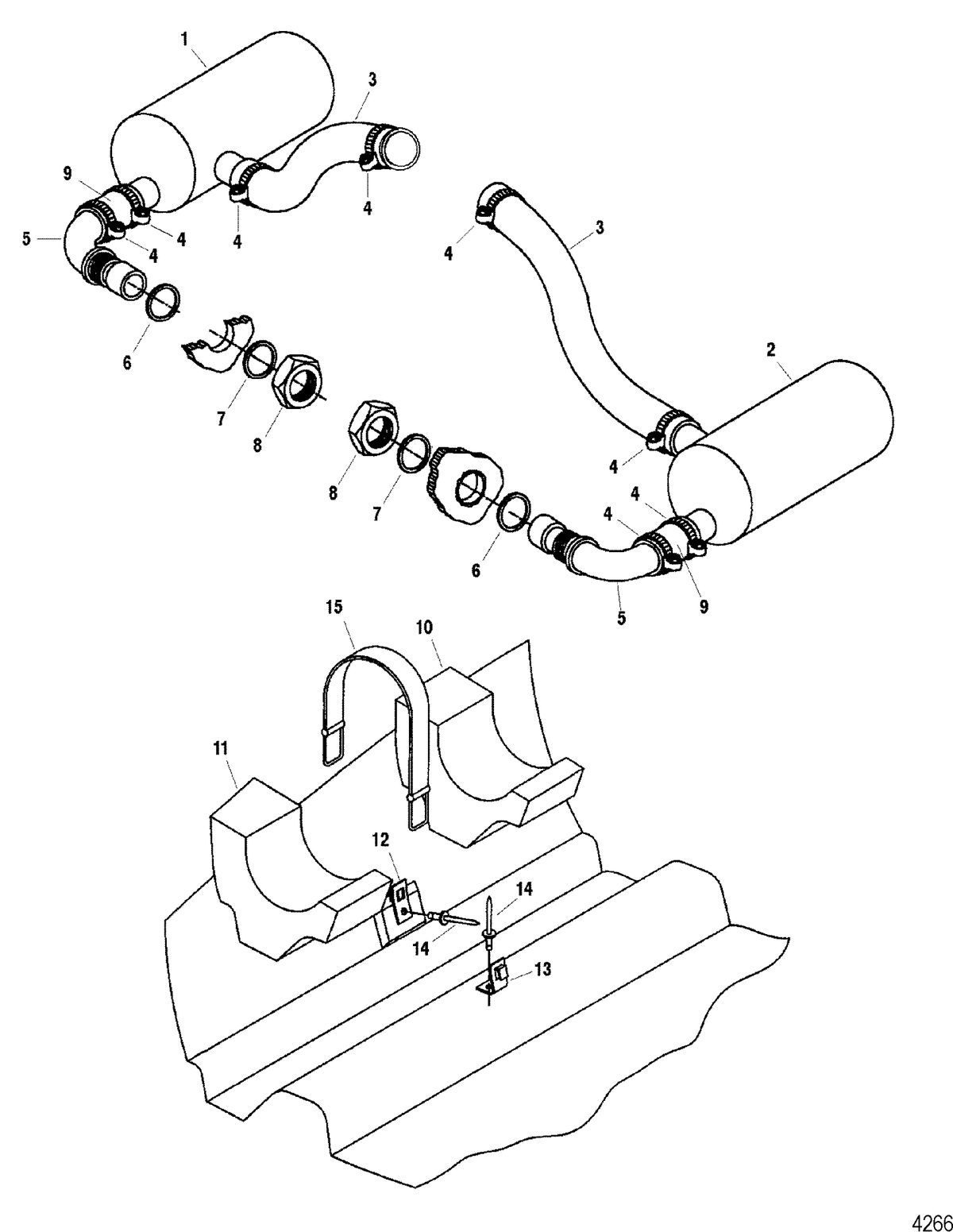 SPORTJET 200 DFI JET DRIVE Exhaust Components