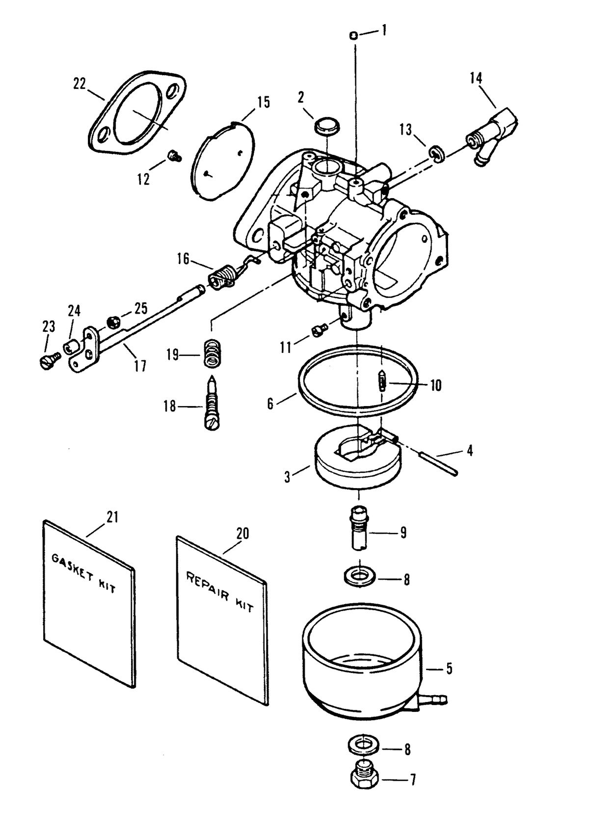 FORCE 40/50 H.P. CARBURETOR - 40 H.P.