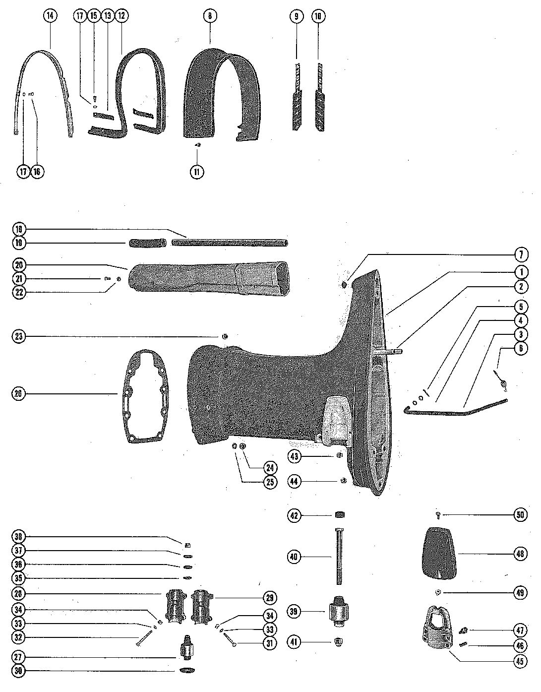 MERCURY MERC 1000E-2 DRIVE SHAFT HOUSING ASSEMBLY