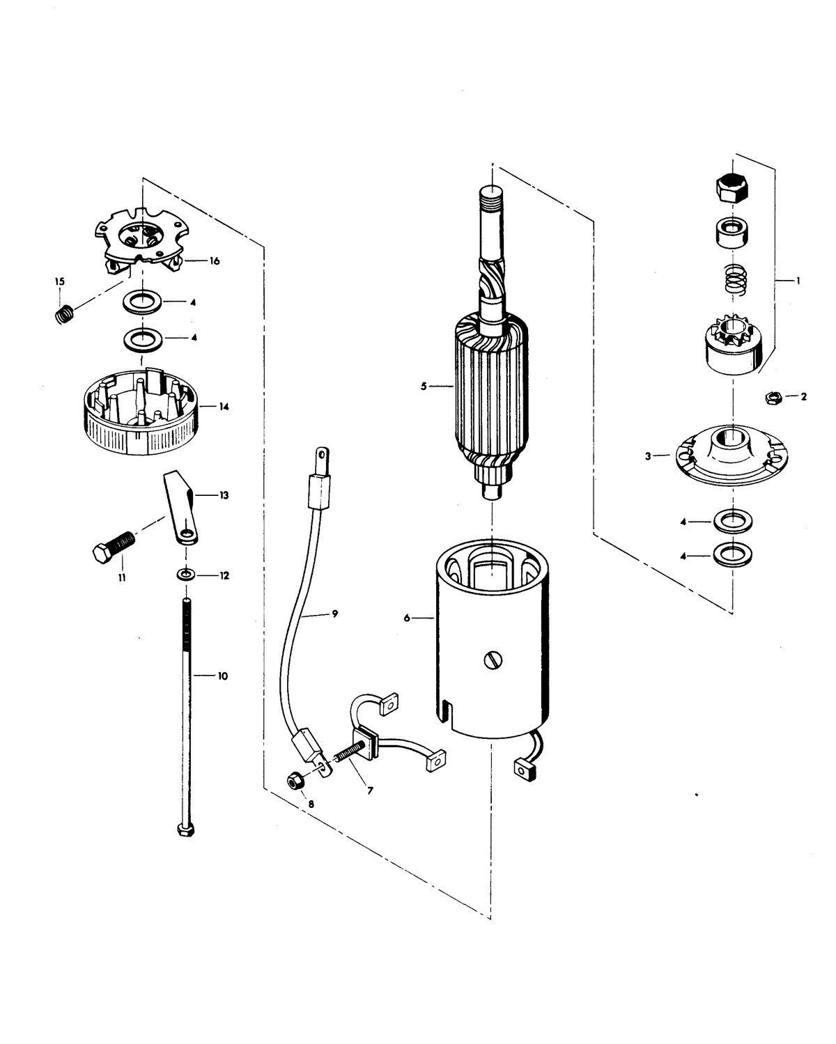CHRYSLER 125 H.P. STARTER