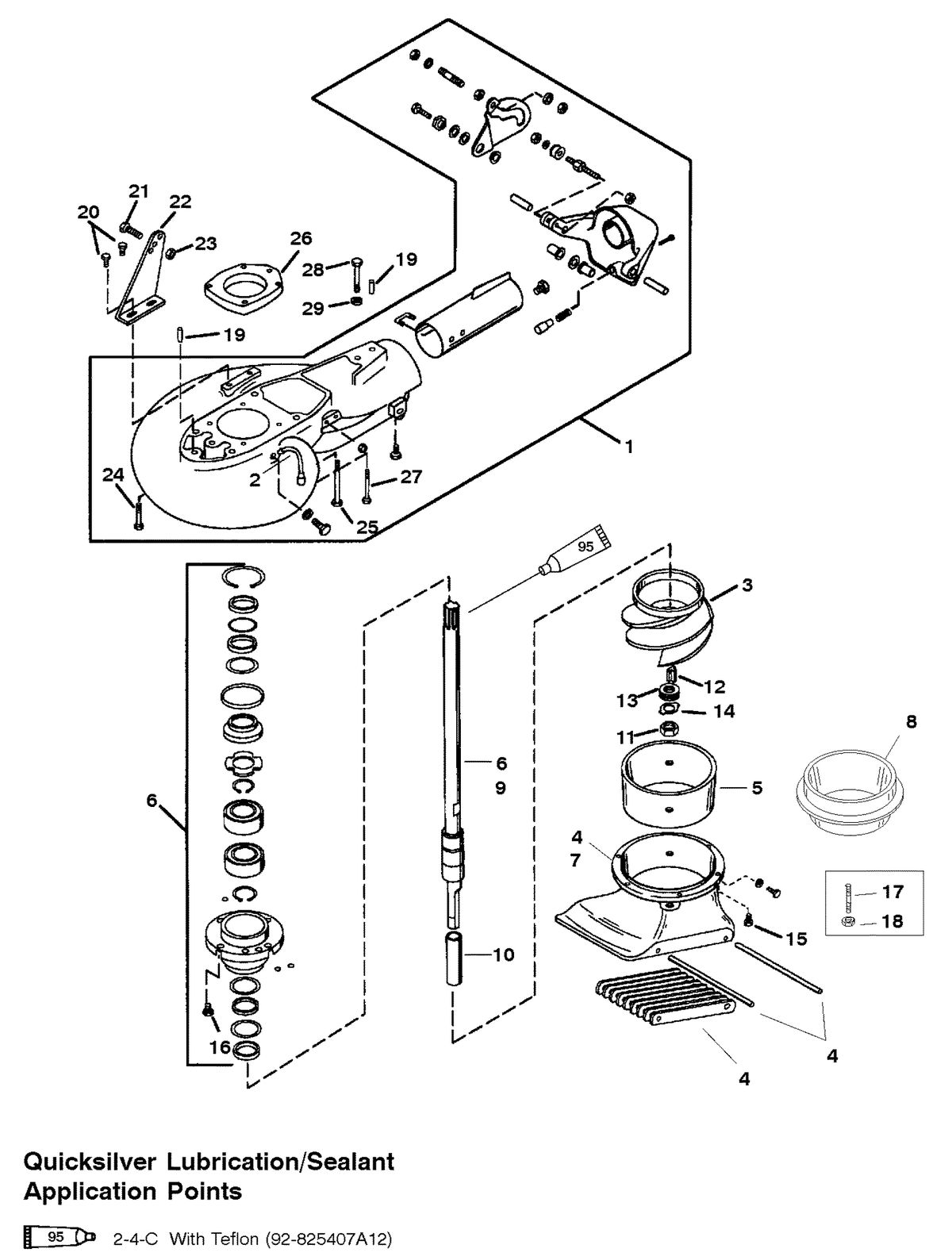 MERCURY/MARINER 75/90 HP 65 JET (3 CYLINDER) JET PUMP ASSEMBLY