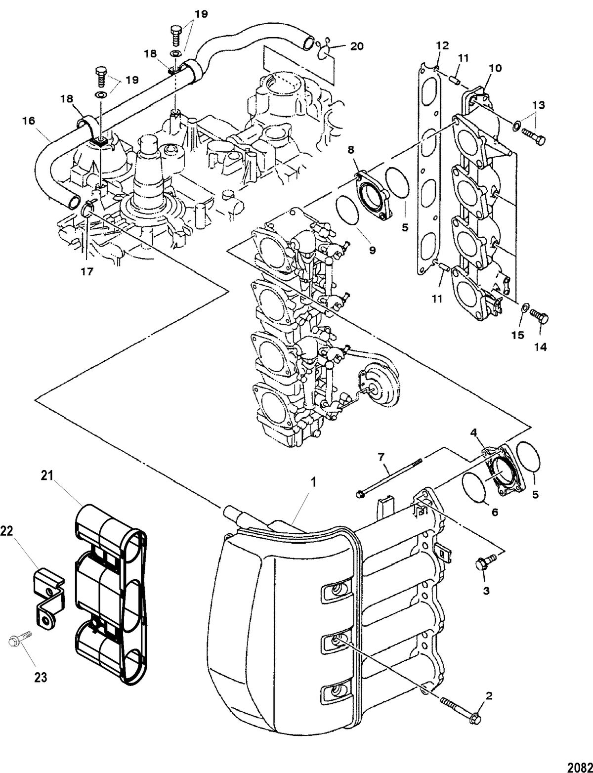 MERCURY/MARINER 75/90 (4-STROKE) Intake