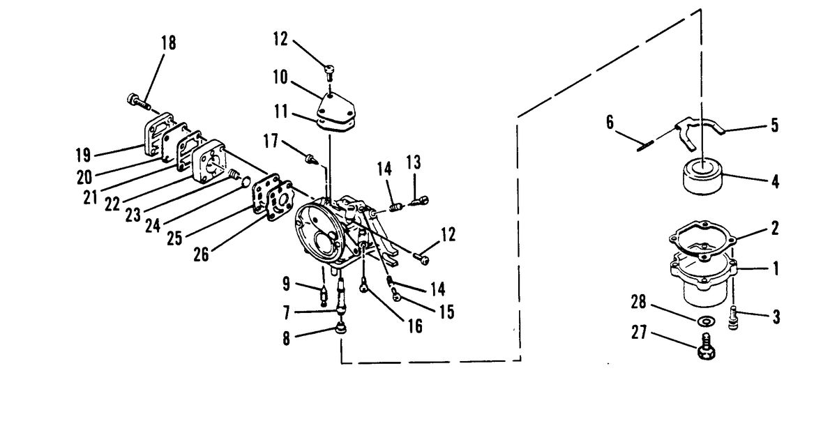 MARINER 5 H.P. CARBURETOR