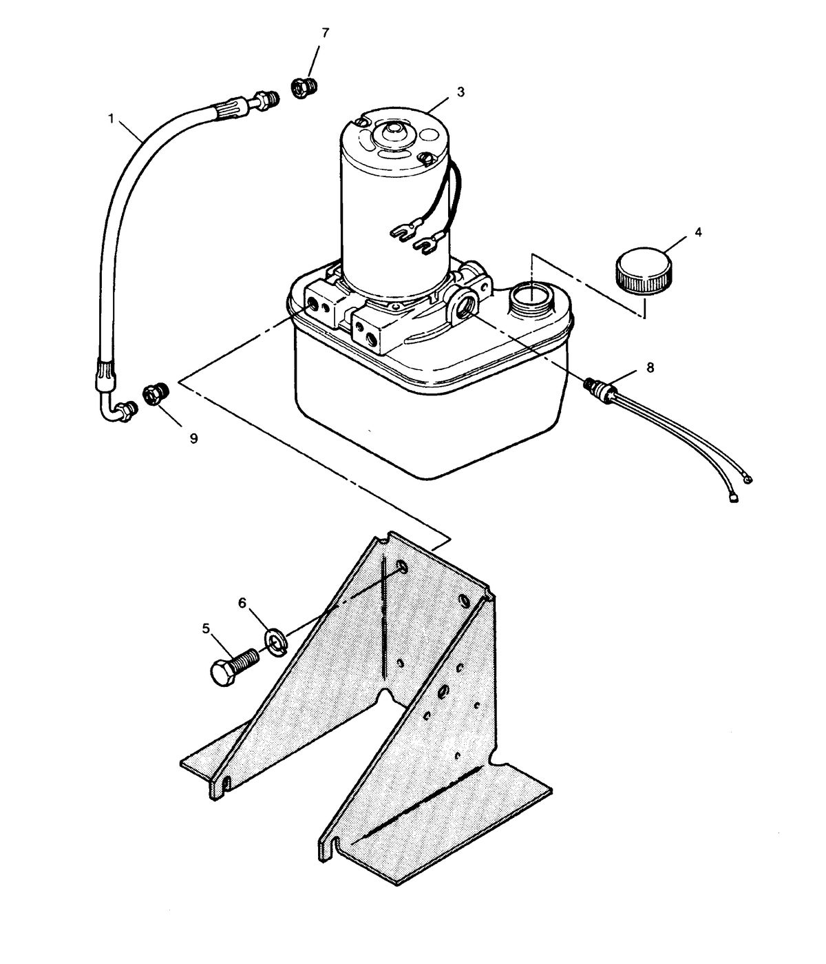 FORCE FORCE 120 H.P. "L" - DRIVE "B" MODELS TRIM PUMP AND LINES