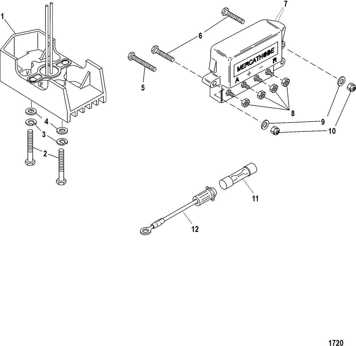 MERCRUISER 496 MAG. STERNDRIVE MERCATHODE