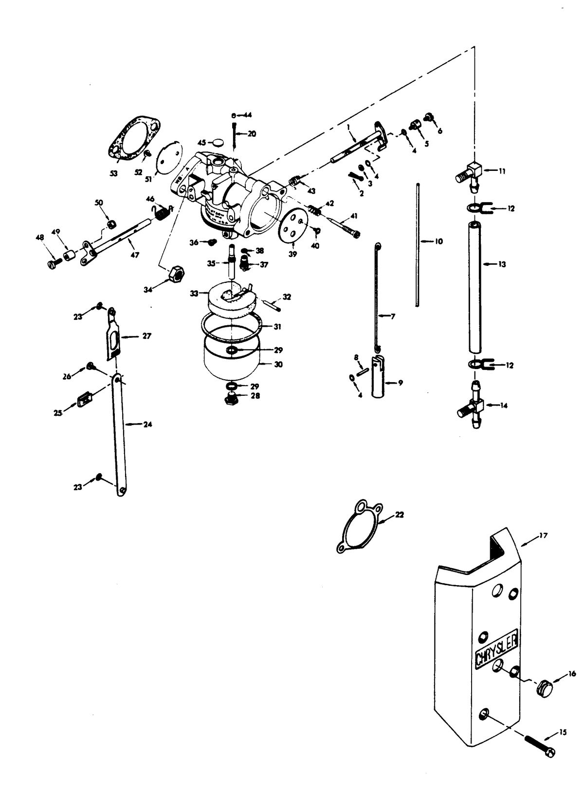CHRYSLER 65 H.P. CARBURETOR