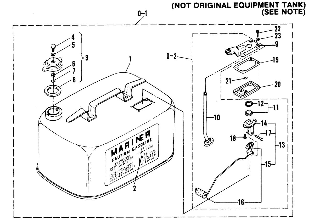 MARINER MARINER W25 FUEL TANK