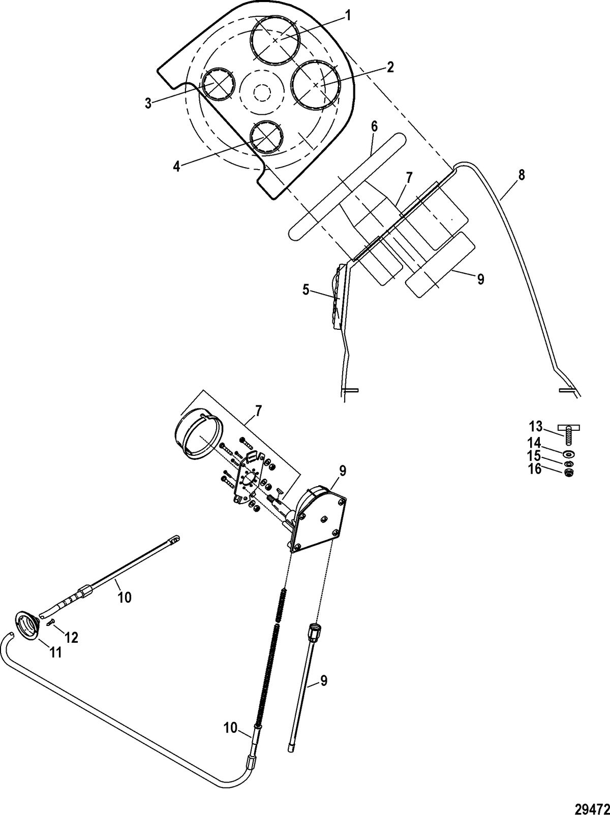 INFLATABLES MERCURY AMANZI HYPALON RIB Console Components