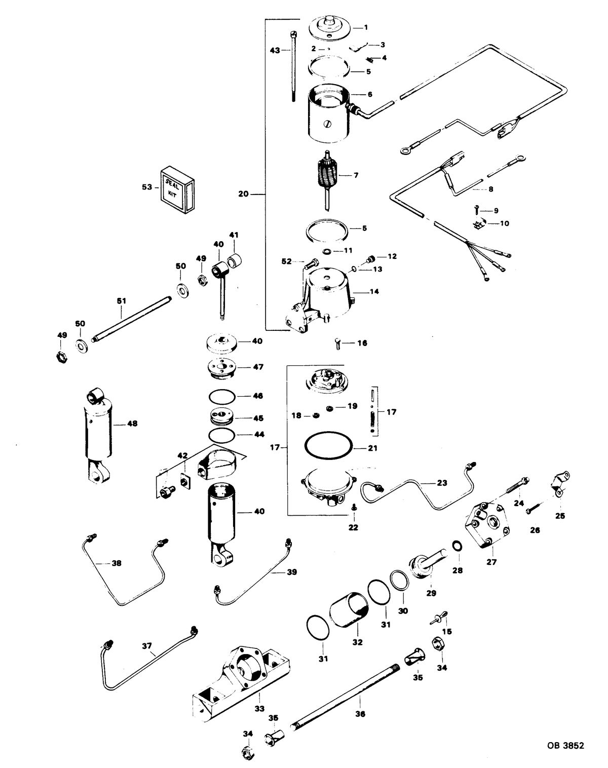 CHRYSLER 90 H.P. POWER TRIM UNIT