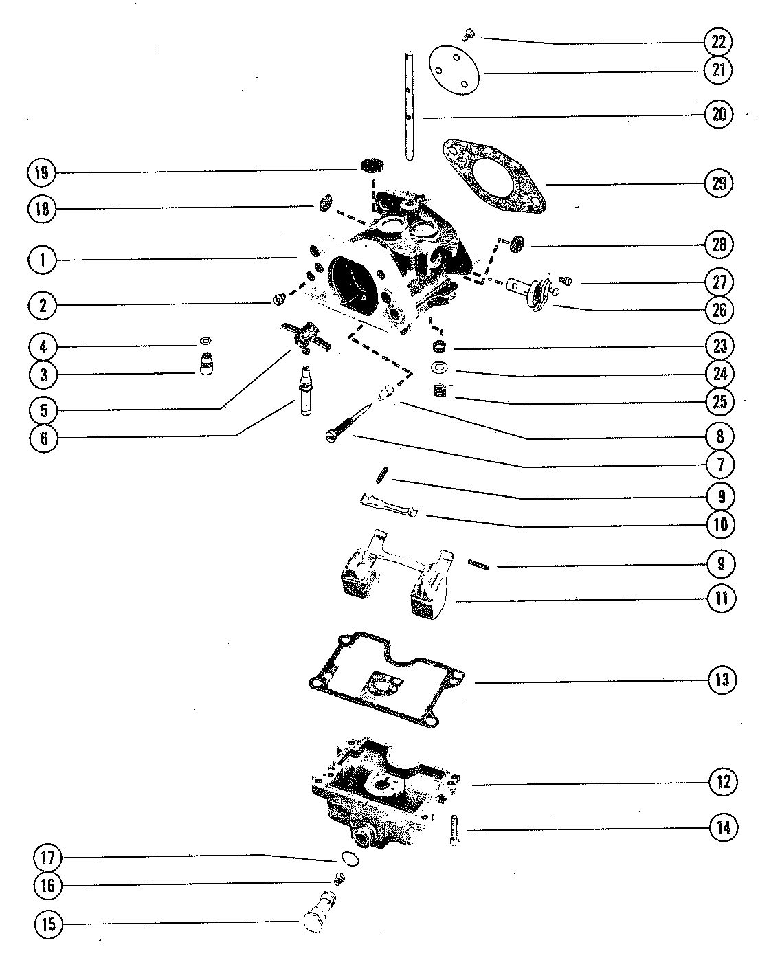 MARINER MARINER 80 CARBURETOR ASSEMBLY