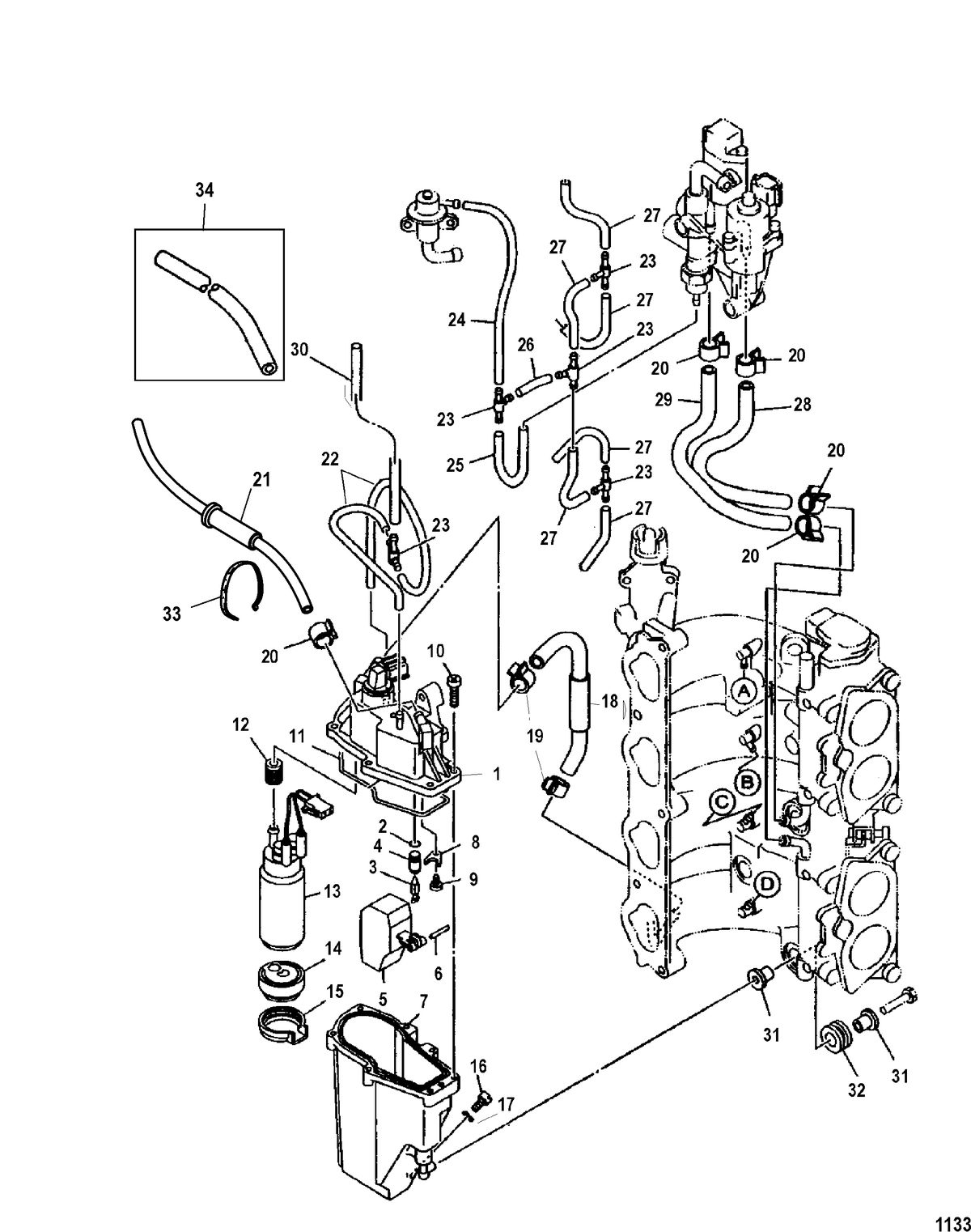 MERCURY/MARINER 115 EFI (4-STROKE) Fuel Injection Pump