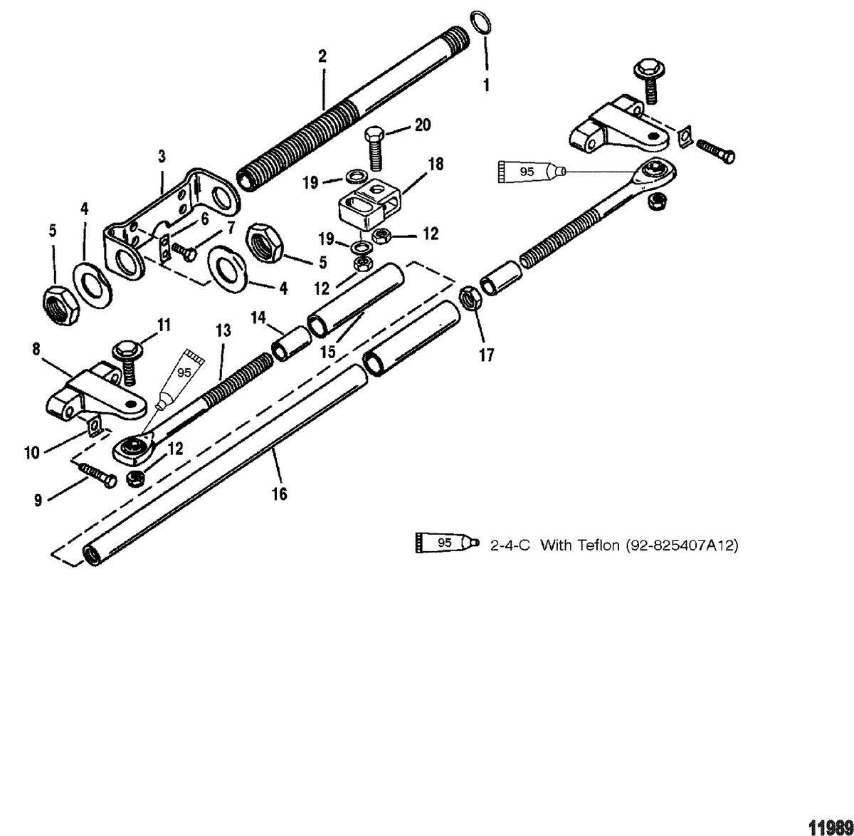 MERCURY/MARINER 135/150/175/200 XR6 MAGNUM III 105-140 JET Dual Engine Extension Kit