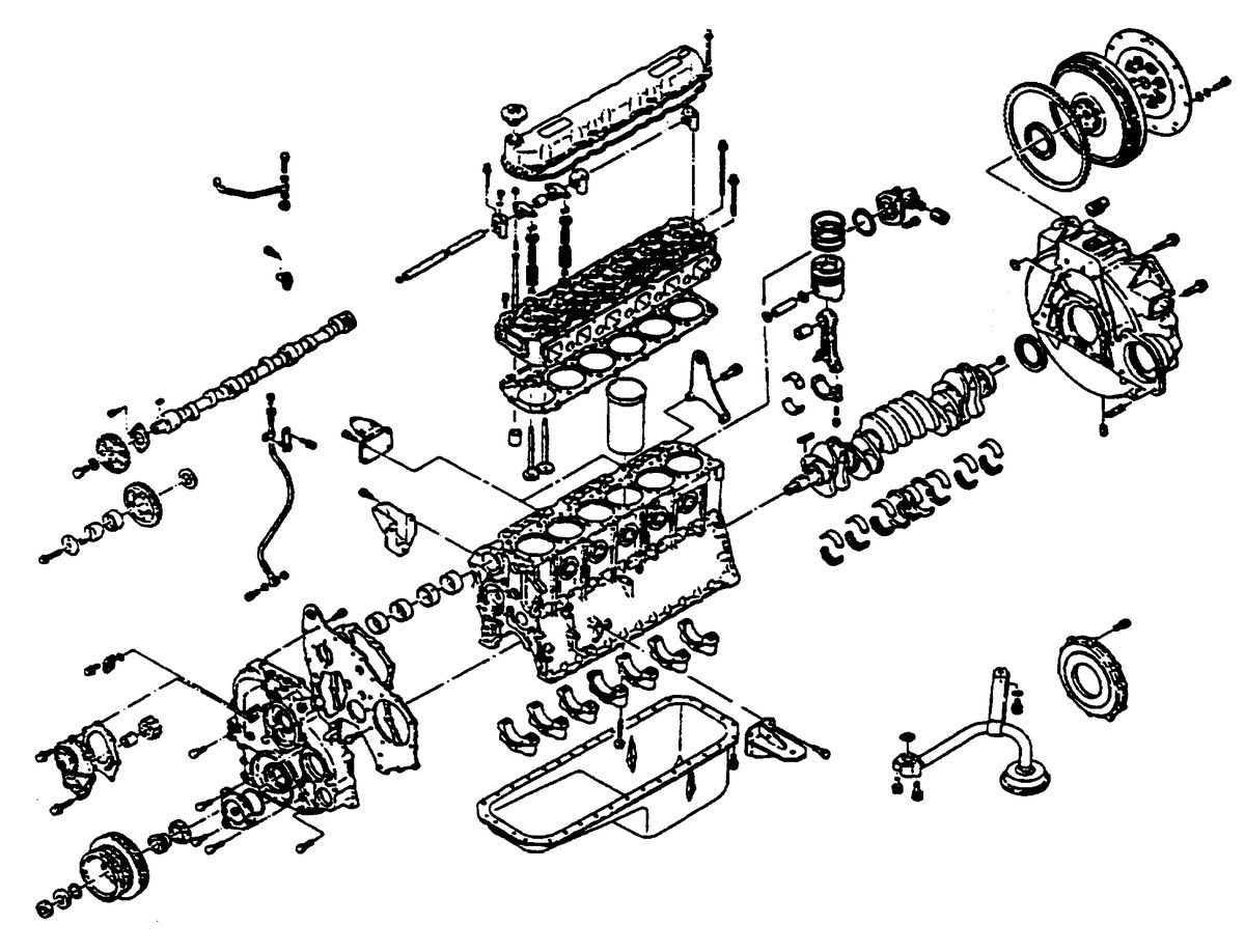 MERCRUISER HINO DIESEL 250 H.P. PARTIAL ENGINE
