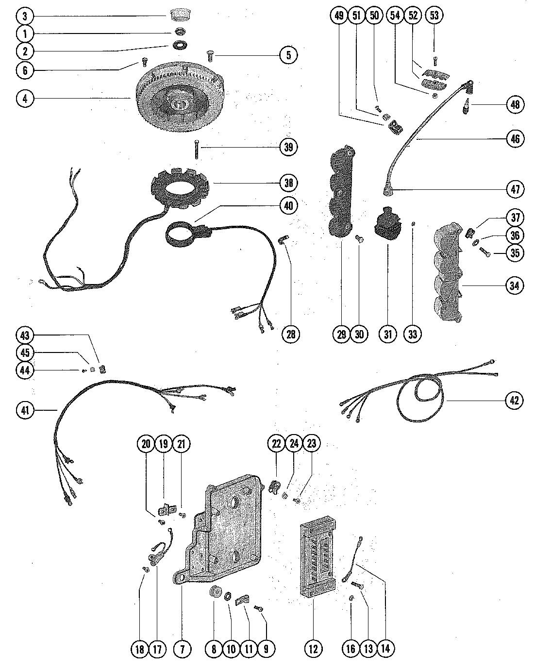 MARINER MARINER 85 FLYWHEEL, STATOR AND IGNITION COIL