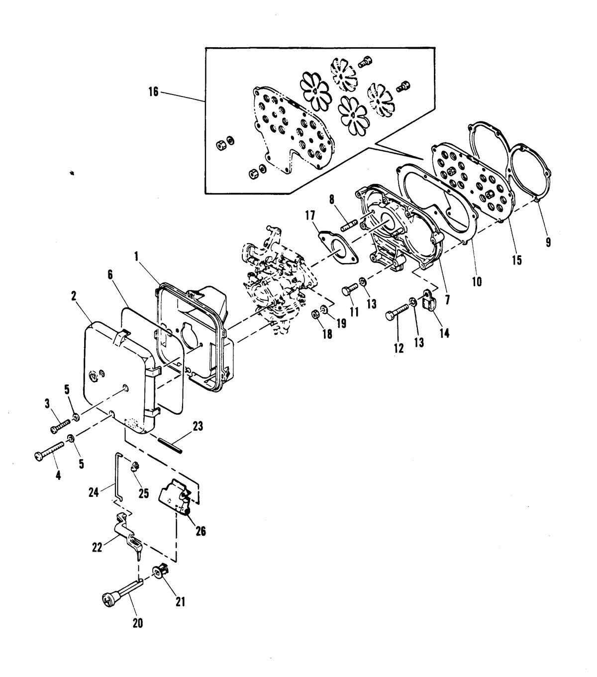 MARINER 30 H.P. W/MARATHON INTAKE MANIFOLD