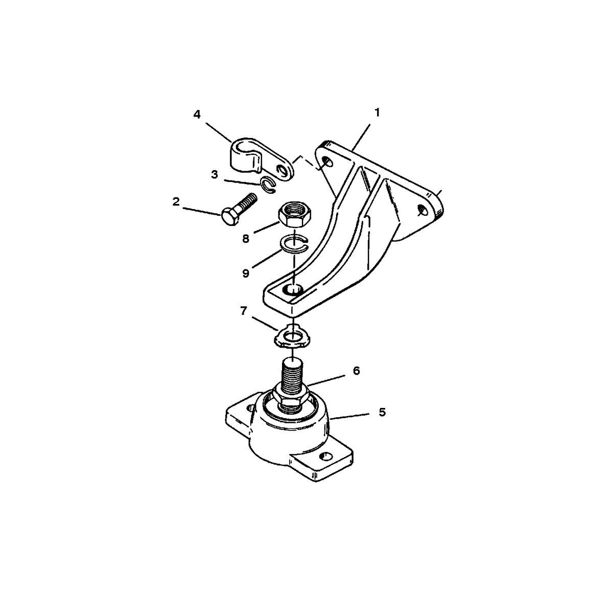 MERCRUISER 350 MAGNUM BRAVO (EFI-MP GEN+) ENGINE MOUNTING