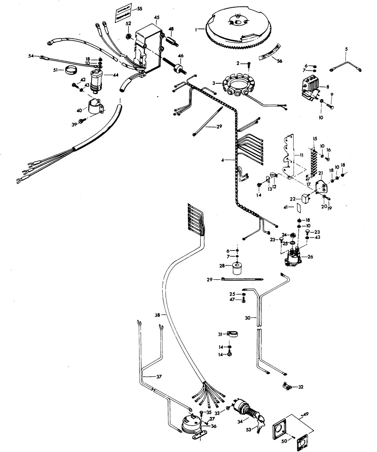 CHRYSLER 140 H.P. TWIN ELECTRICAL COMPONENTS