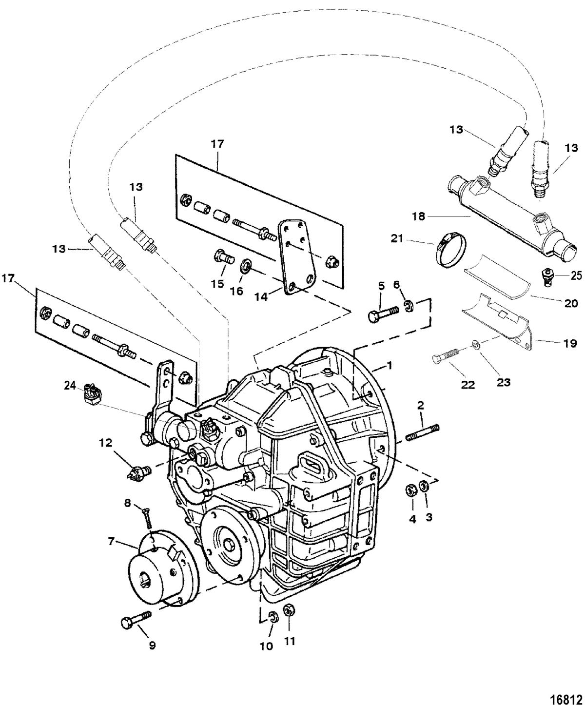 MERCRUISER 8.1L INBOARD Transmission and Related Parts(HURTH 630/800)