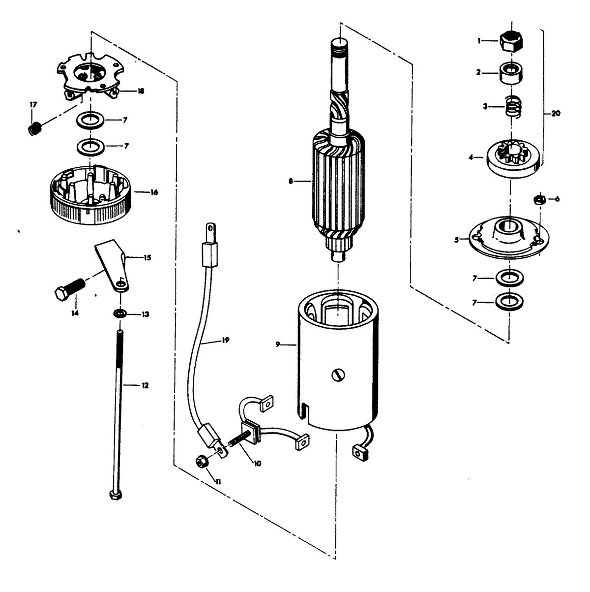 CHRYSLER 85 H.P. STARTER