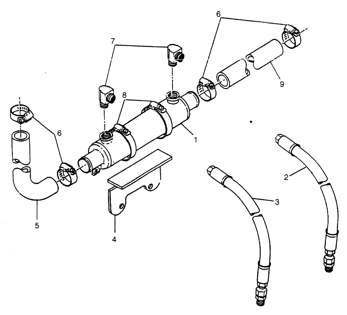 MERCRUISER HINO DIESEL 310 H.P. W06DTA-EAEB COOLER - TRANSMISSION