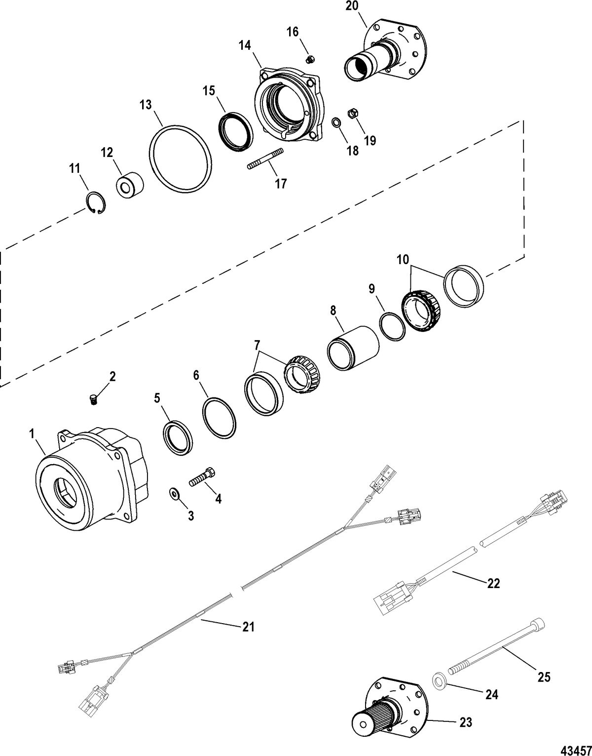 RACE STERNDRIVE NXT1 DRIVE AND TRANSOM Support Housing(Driveline)