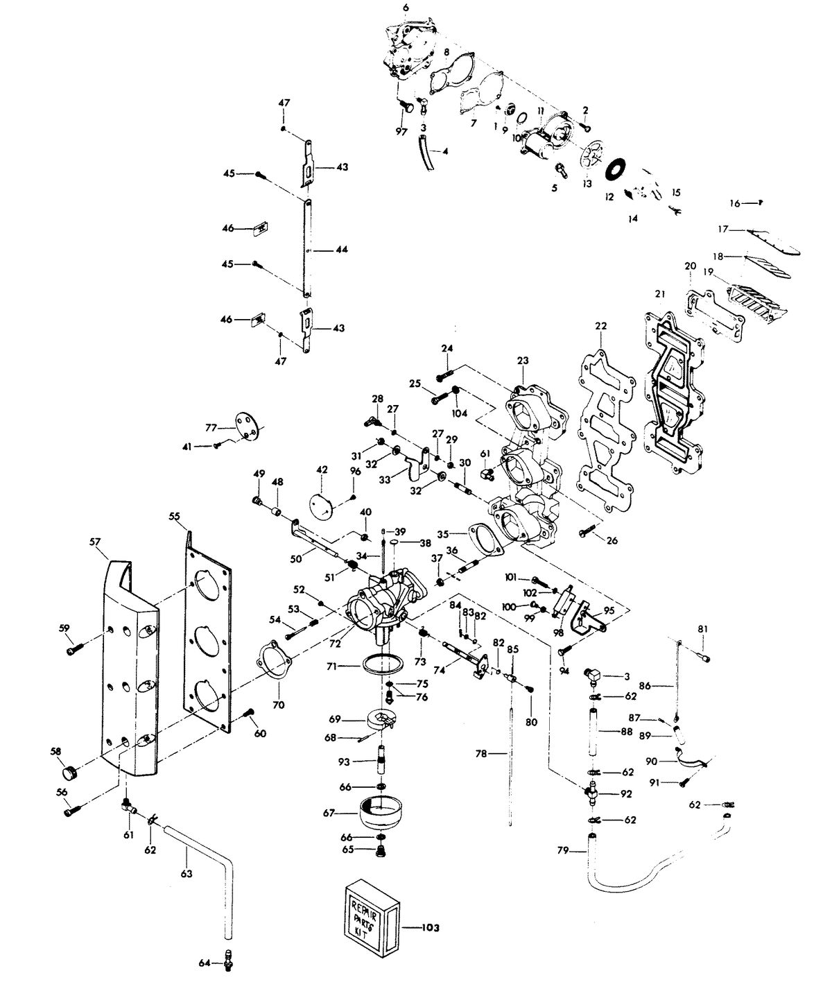 CHRYSLER 75 H.P. CARBURETOR