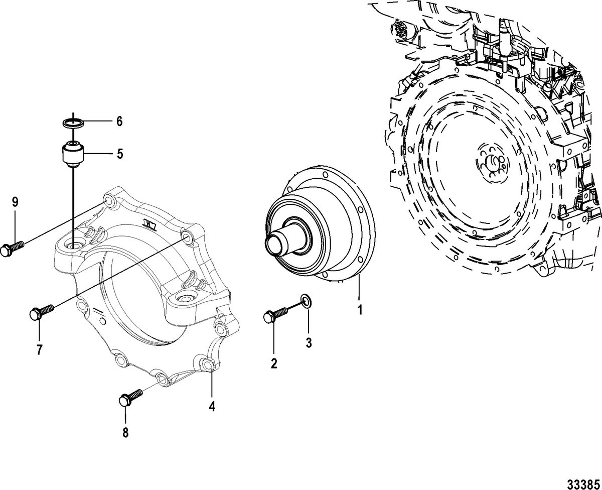 MERCRUISER CUMMINS/MERCRUISER DIESEL (QSD-2.0L) Flywheel Housing Cover(Sterndrive)